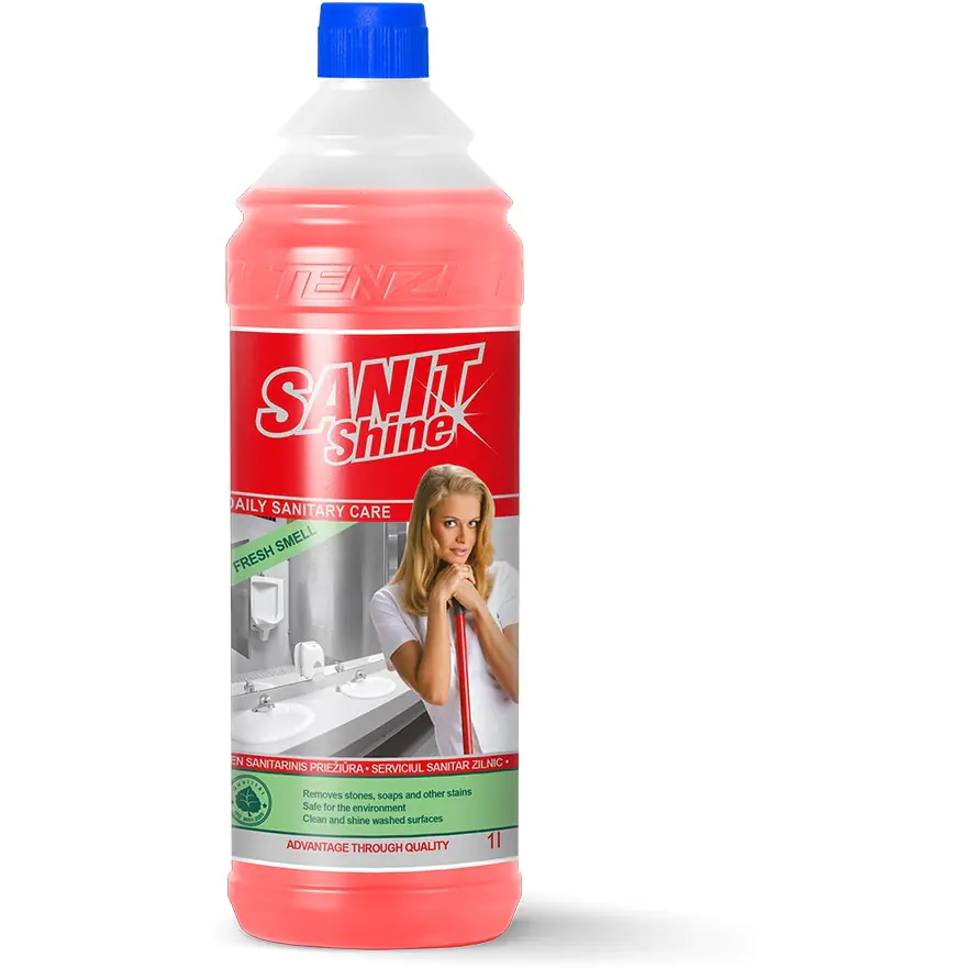 ⁨Płyn TENZI SANIT SHINE do bieżącego mycia sanitariatów 1l. koncentrat (T-64/001)⁩ w sklepie Wasserman.eu