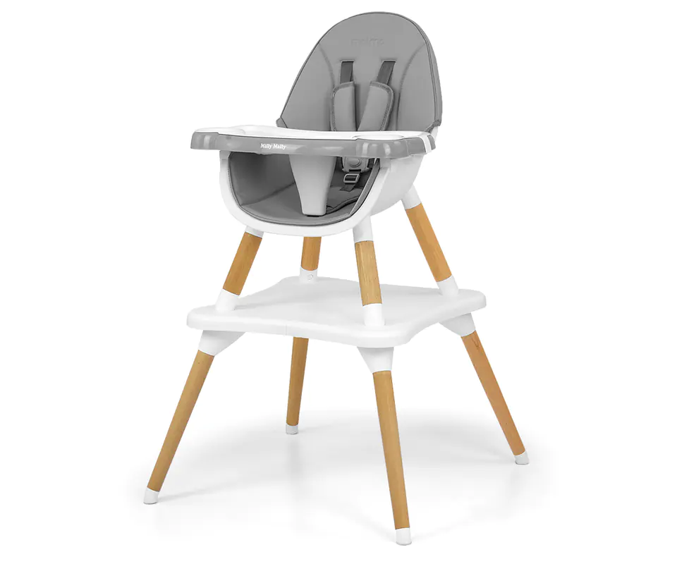 ⁨MILLY MALLY High chair f orFeeding2w1 Malmo Grey⁩ at Wasserman.eu