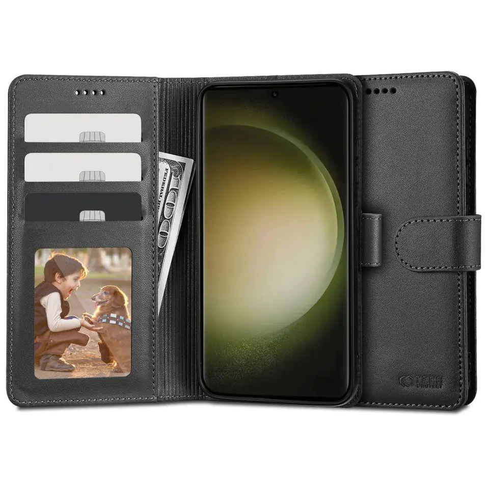 ⁨Etui SAMSUNG GALAXY S23 ULTRA Tech-Protect Wallet czarne⁩ w sklepie Wasserman.eu