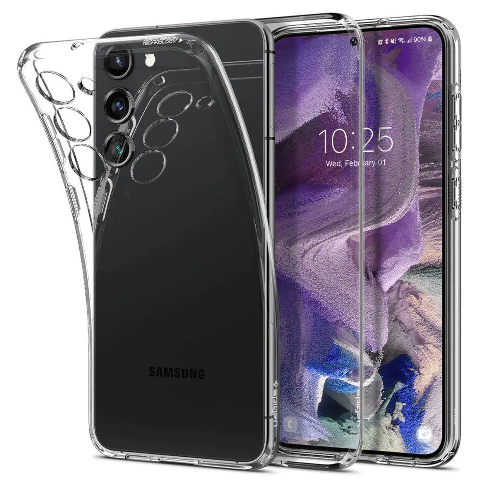 ⁨Etui SAMSUNG GALAXY S23 Spigen Liquid Crystal Clear transparentne⁩ w sklepie Wasserman.eu