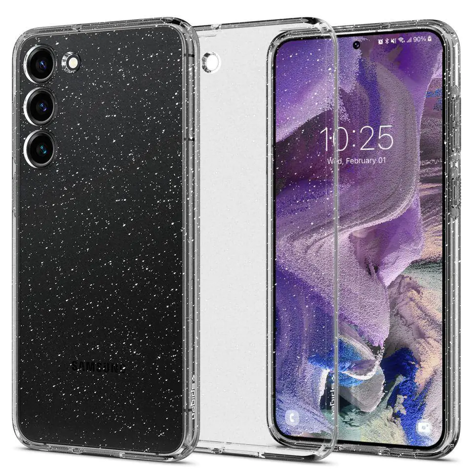 ⁨Etui SAMSUNG GALAXY S23 Spigen Liquid Crystal Glitter transparentne⁩ w sklepie Wasserman.eu