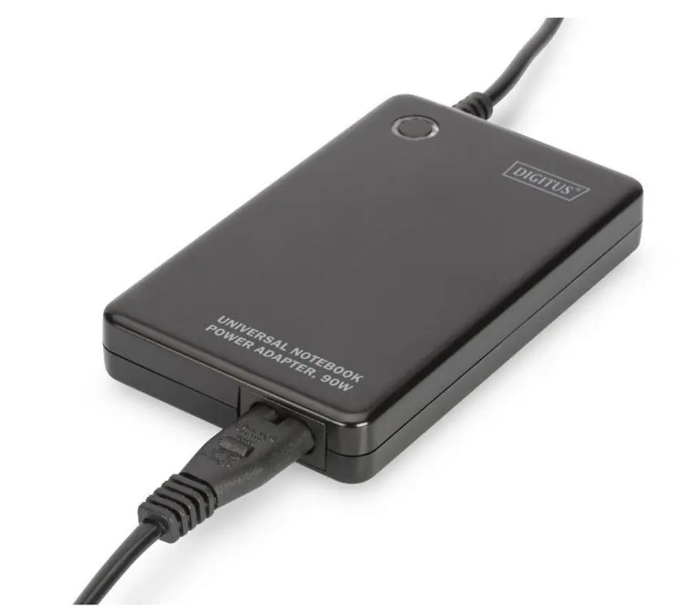 ⁨Uniwesalny zasilacz do laptopa, 90W SuperSlim, port USB (5V/2A), 11 adapterów, np.: Asus, Dell, HP⁩ w sklepie Wasserman.eu