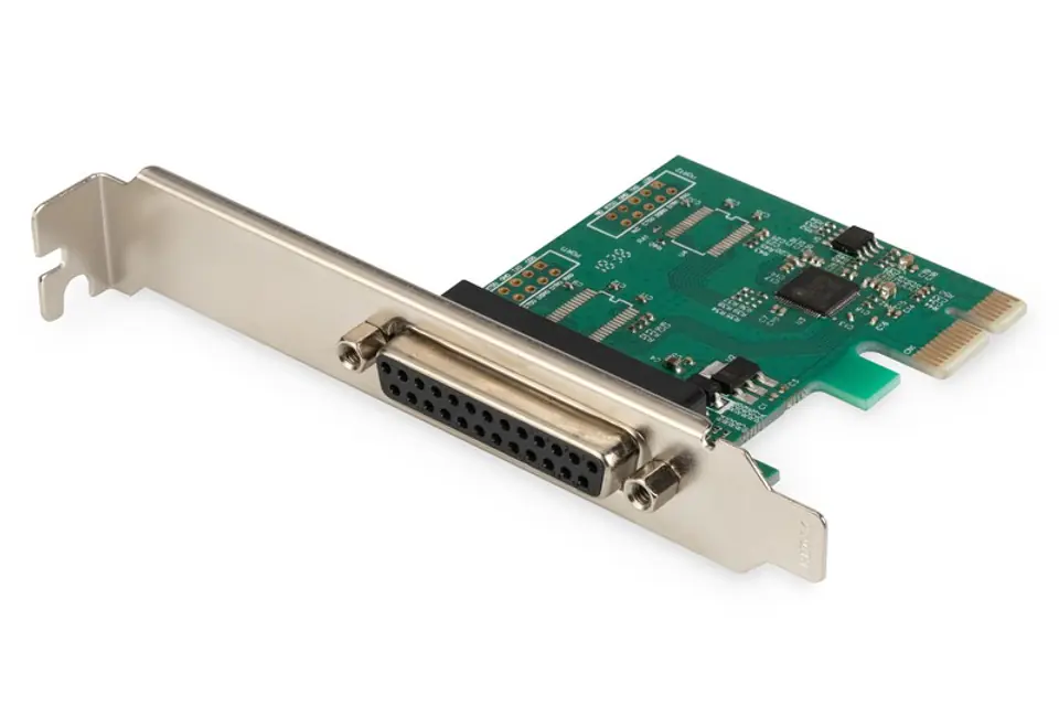 ⁨Expansion Card (Controller) LPT PCI Express, 1xDB25, Low Profile, Chipset: ASIX99100⁩ at Wasserman.eu