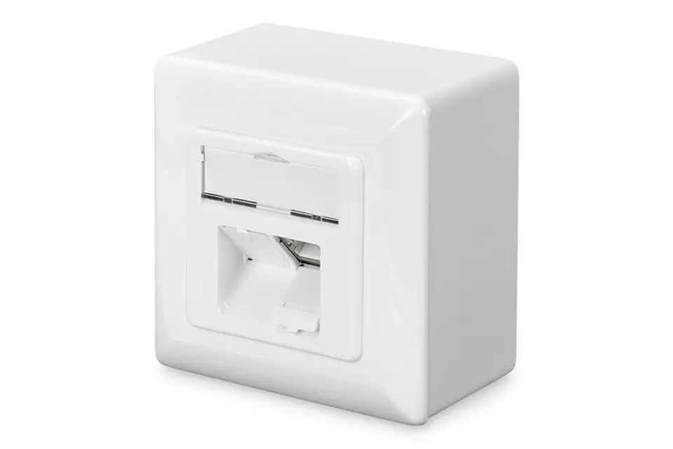 ⁨CAT 6, Class E, Wall Outlet, shielded, surface mount⁩ at Wasserman.eu