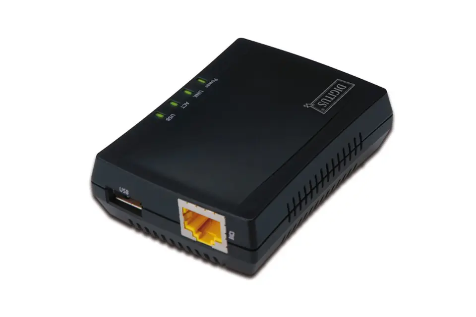 ⁨Wielofunkcyjny serwer wydruku/Print server 1xUSB 2.0 Hub sieciowy, NAS, 1x RJ45, LAN 10/100Mbps⁩ w sklepie Wasserman.eu