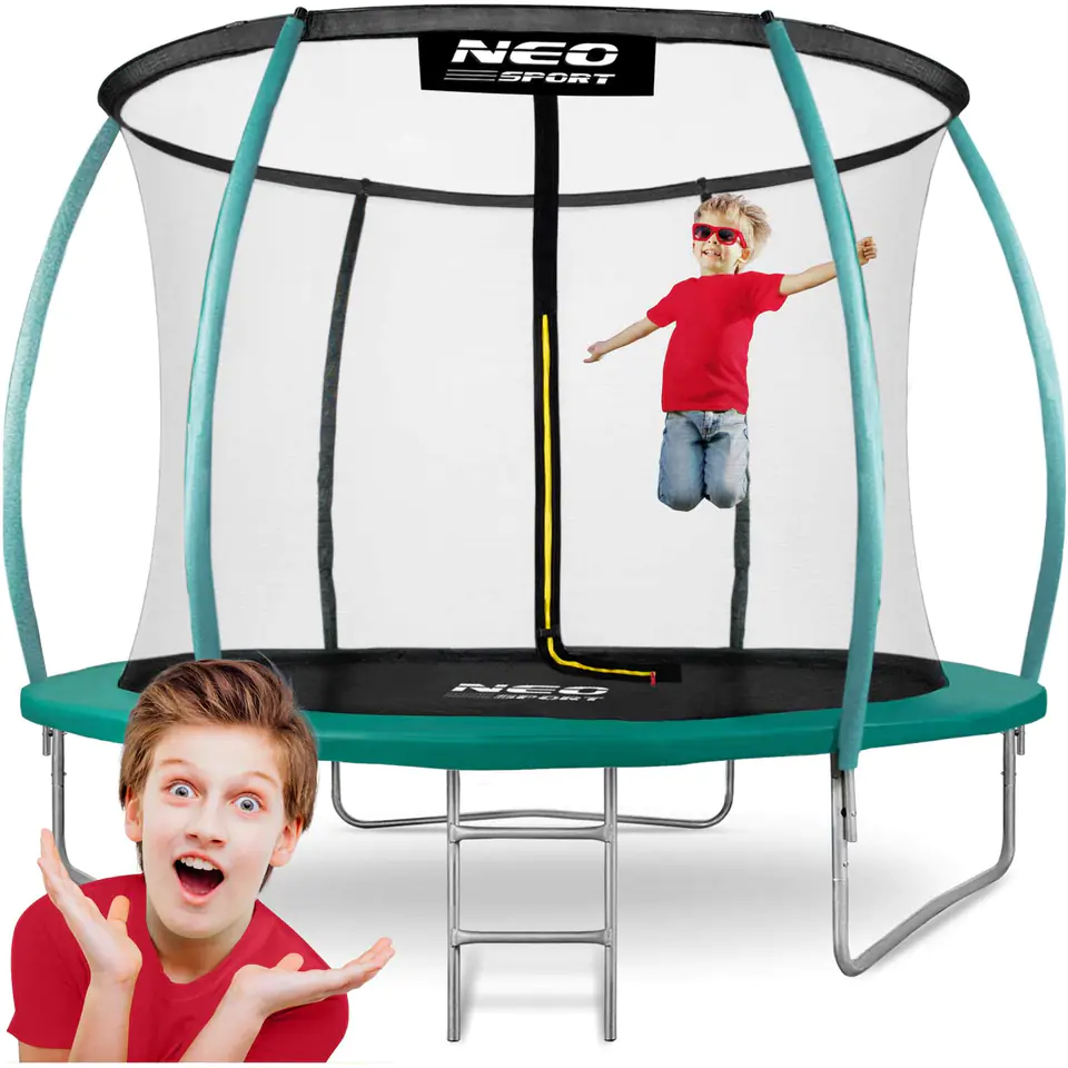 ⁨Trampolina ogrodowa profilowana 10ft/312cmz siatką wewnętrzną Neo-Sport⁩ w sklepie Wasserman.eu