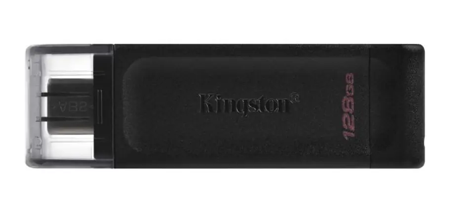 ⁨Kingston Technology DataTraveler 70 USB flash drive 128 GB USB Type-C 3.2 Gen 1 (3.1 Gen 1) Black⁩ at Wasserman.eu