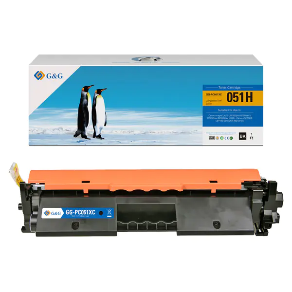 ⁨G&G kompatybilny toner z Canon CRG051H, NT-PC051XC, black, 4100s, high capacity⁩ w sklepie Wasserman.eu
