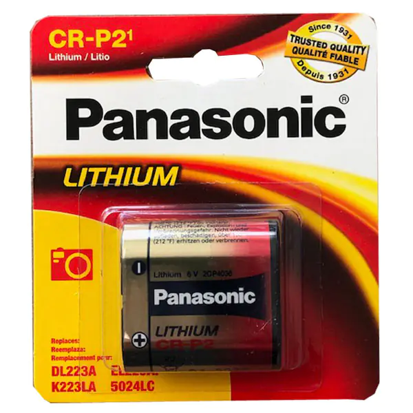 ⁨Bateria litowa, CR-P2, CR-P2, 6V, Panasonic, blistr, 1-pack⁩ w sklepie Wasserman.eu