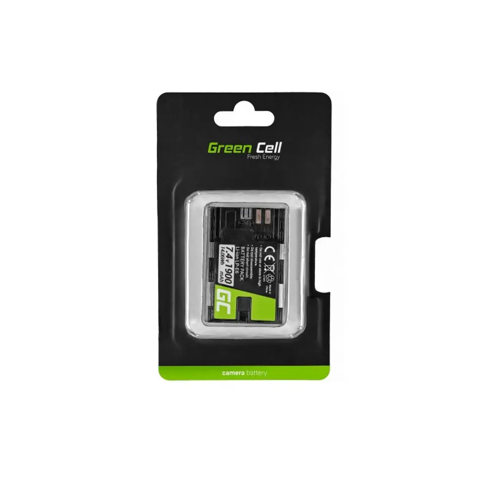 Camera battery Canon LP-E6 1900mAh at Wasserman.eu