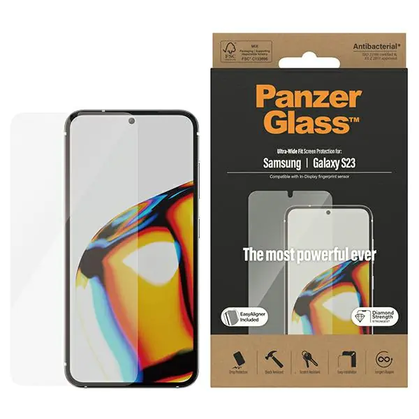 ⁨PanzerGlass Ultra-Wide Fit Sam S23 S911 Screen Protection 7315 z aplikatorem⁩ w sklepie Wasserman.eu