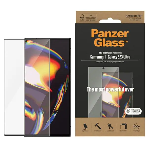 ⁨PanzerGlass Ultra-Wide Fit Sam S23 Ultra S918 Screen Protection 7324⁩ w sklepie Wasserman.eu