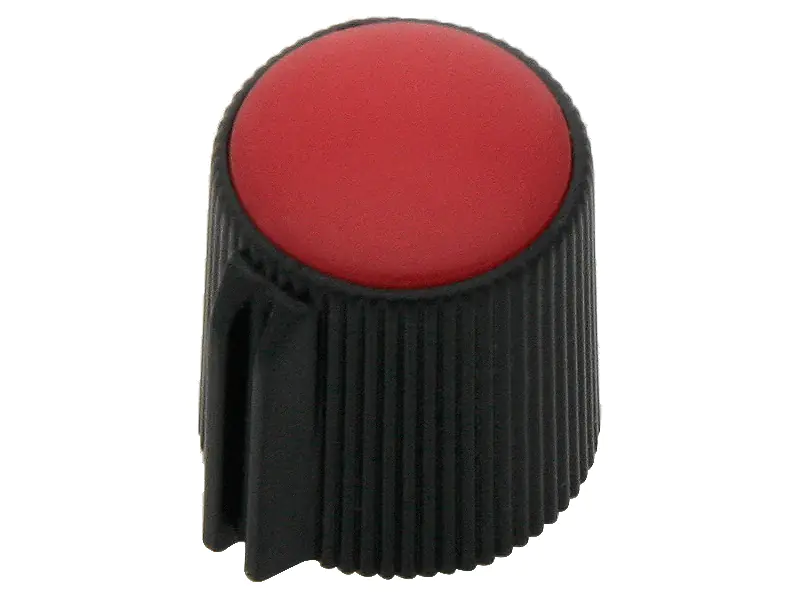 Gałka pot czarna śred 13mm czerwona w sklepie Wasserman.eu