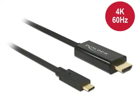 ⁨Kabel USB-C -> HDMI M/M 2m (tryb alternatywny DP) 4K 60Hz⁩ w sklepie Wasserman.eu