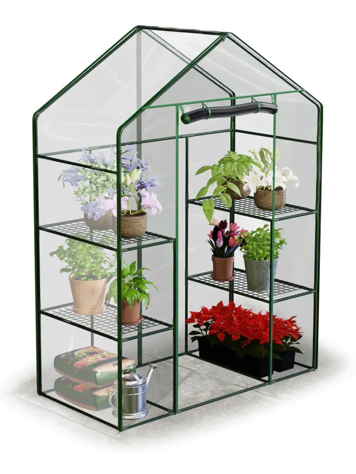 Szklarnia dwa regały 140 x 71 x 195 cm Plonos 4922 w sklepie Wasserman.eu