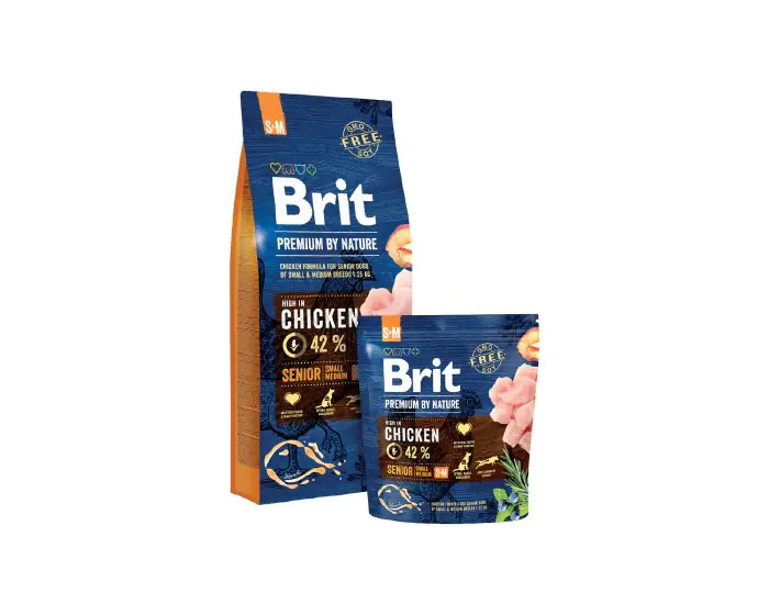 ⁨BRIT Premium by nature Senior S+M - sucha karma dla psa - 8 kg⁩ w sklepie Wasserman.eu