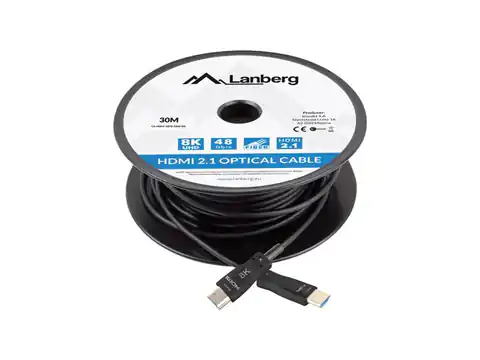⁨LANBERG CABLE HDMI M/M V2.1 30M 8K OPTICAL AOC⁩ at Wasserman.eu