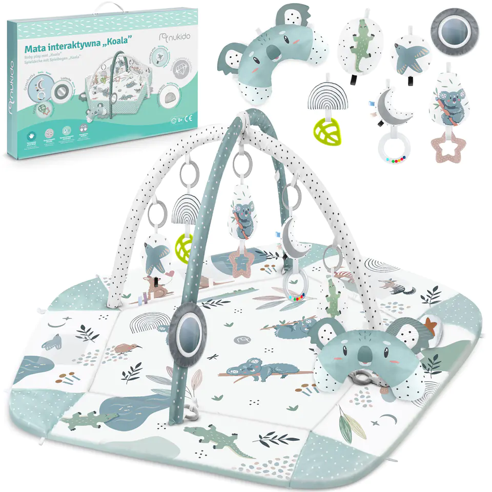 Mata interaktywna edukacyjna 136 x 136 cm Koala Nukido w sklepie Wasserman.eu