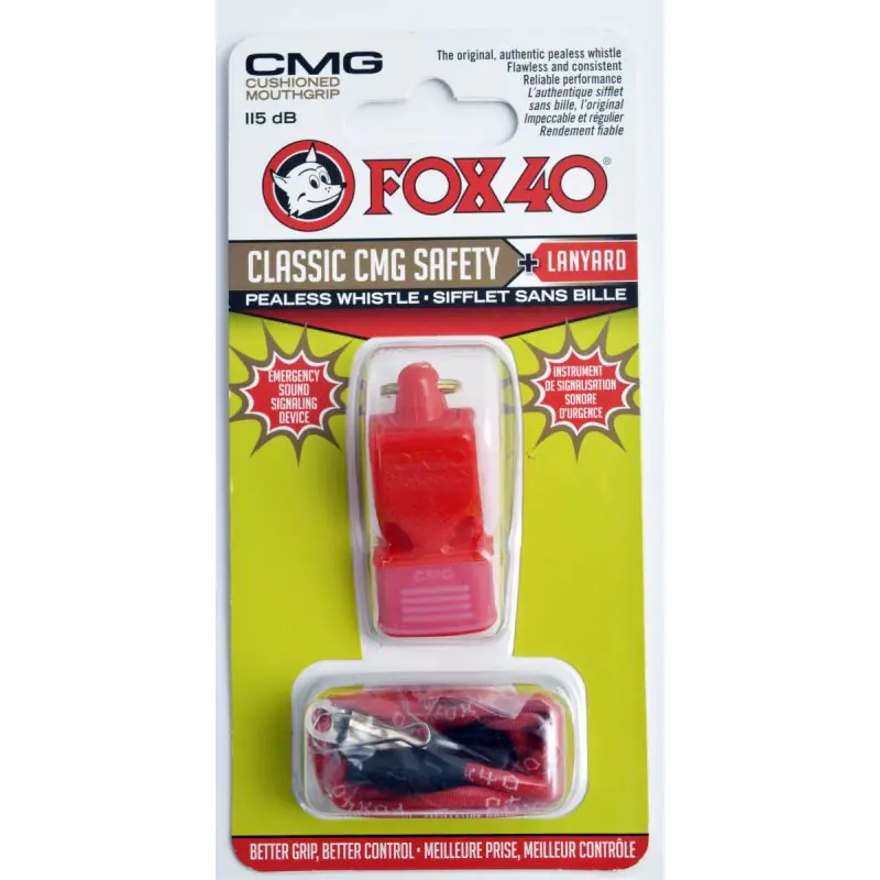 ⁨Gwizdek FOX CMG Classic Safety + sznurek 9603 (kolor Czerwony, rozmiar N/A)⁩ w sklepie Wasserman.eu