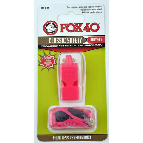 ⁨Gwizdek FOX Classic + sznurek 9903 (kolor Różowy, rozmiar N/A)⁩ w sklepie Wasserman.eu