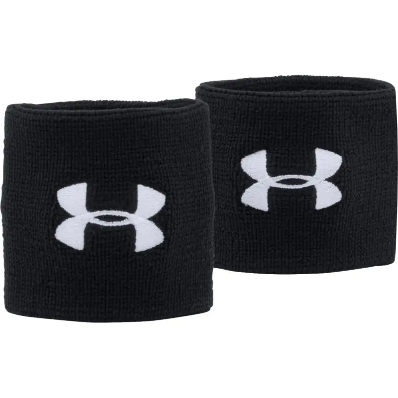 ⁨Frotki, opaski na nadgarstek Under Armour Performance Wristband 7,5 cm 1276991 (kolor Czarny, rozmiar N/A)⁩ w sklepie Wasserman.eu