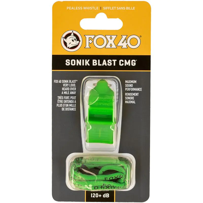 ⁨Gwizdek Sonik Blast CMG + sznurek zielony (kolor Zielony, rozmiar N/A)⁩ w sklepie Wasserman.eu
