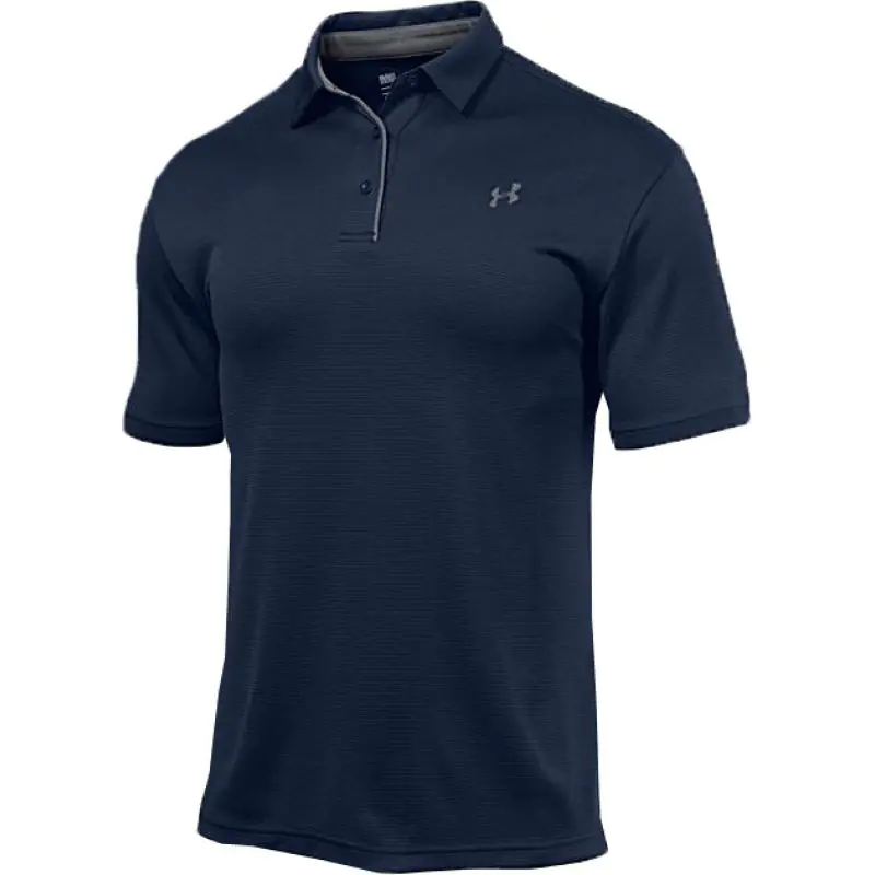 ⁨Koszulka treningowa Under Armour Tech Polo M 1290140 (kolor Granatowy, rozmiar M)⁩ w sklepie Wasserman.eu