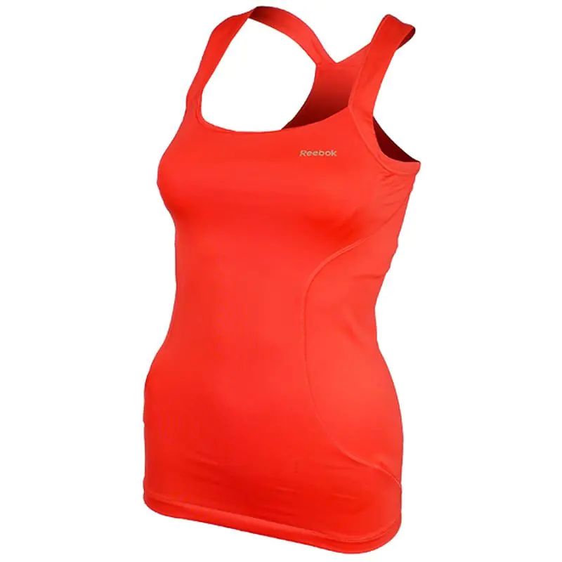 ⁨Koszulka treningowa Reebok Strap Vest Bright (kolor Pomarańczowy, rozmiar XS)⁩ w sklepie Wasserman.eu