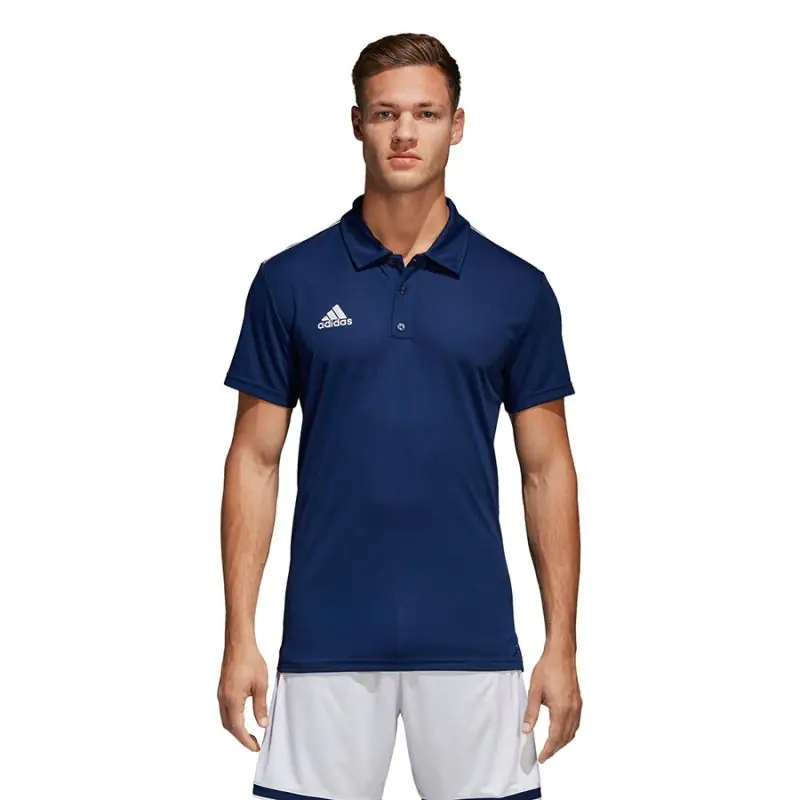 ⁨Koszulka polo adidas Core 18 Polo M (kolor Granatowy, rozmiar S)⁩ w sklepie Wasserman.eu