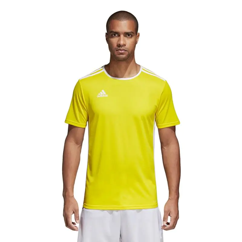 ⁨Koszulka piłkarska adidas Entrada 18 (kolor Żółty, rozmiar 128 cm)⁩ w sklepie Wasserman.eu