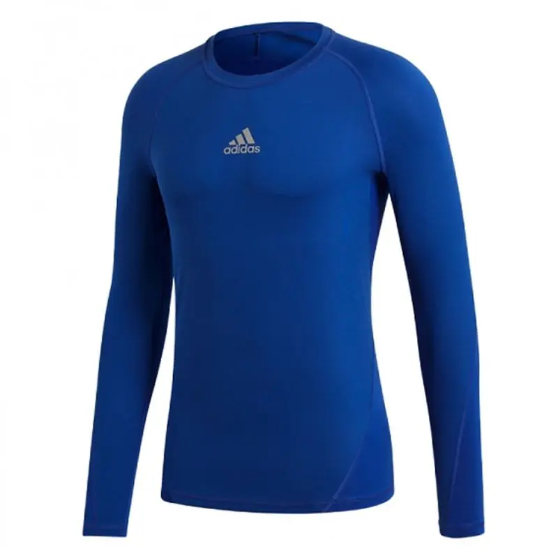 ⁨Koszulka termoaktywna adidas Junior ASK LS TEE Y (kolor Niebieski, rozmiar 128 cm)⁩ w sklepie Wasserman.eu