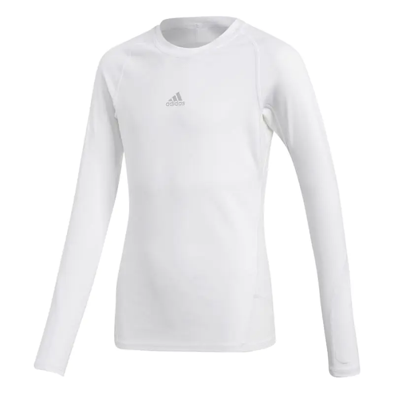 ⁨Koszulka termoaktywna adidas Junior ASK LS TEE Y (kolor Biały, rozmiar 128 cm)⁩ w sklepie Wasserman.eu