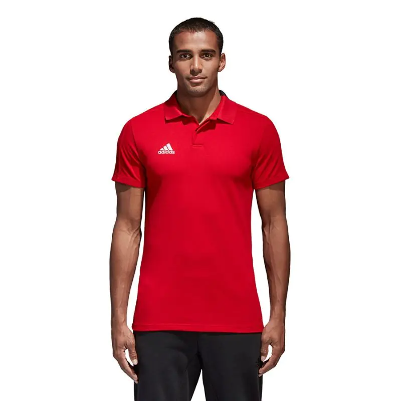 ⁨Koszulka piłkarska adidas Condivo CO Polo M (kolor Czerwony, rozmiar S)⁩ w sklepie Wasserman.eu