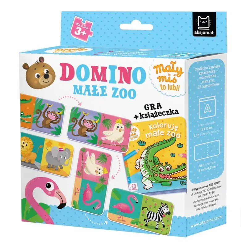 ⁨Domino małe zoo gra+książ.⁩ w sklepie Wasserman.eu