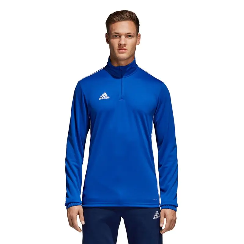 ⁨Bluza piłkarska adidas Core 18 TR Top M (kolor Niebieski, rozmiar XL)⁩ w sklepie Wasserman.eu