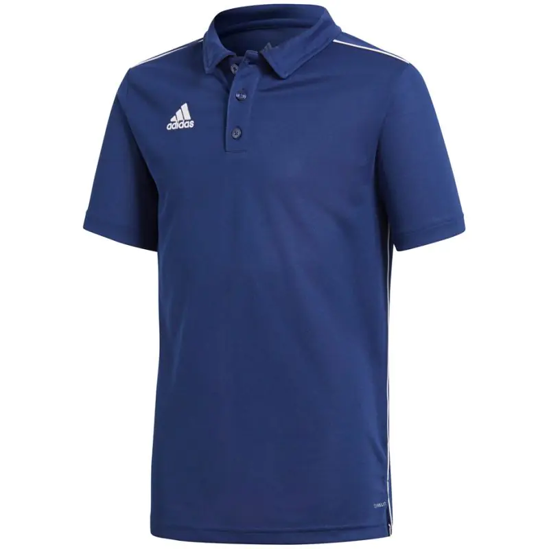 ⁨Koszulka adidas CORE 18 POLO JR (kolor Granatowy, rozmiar 116cm)⁩ w sklepie Wasserman.eu