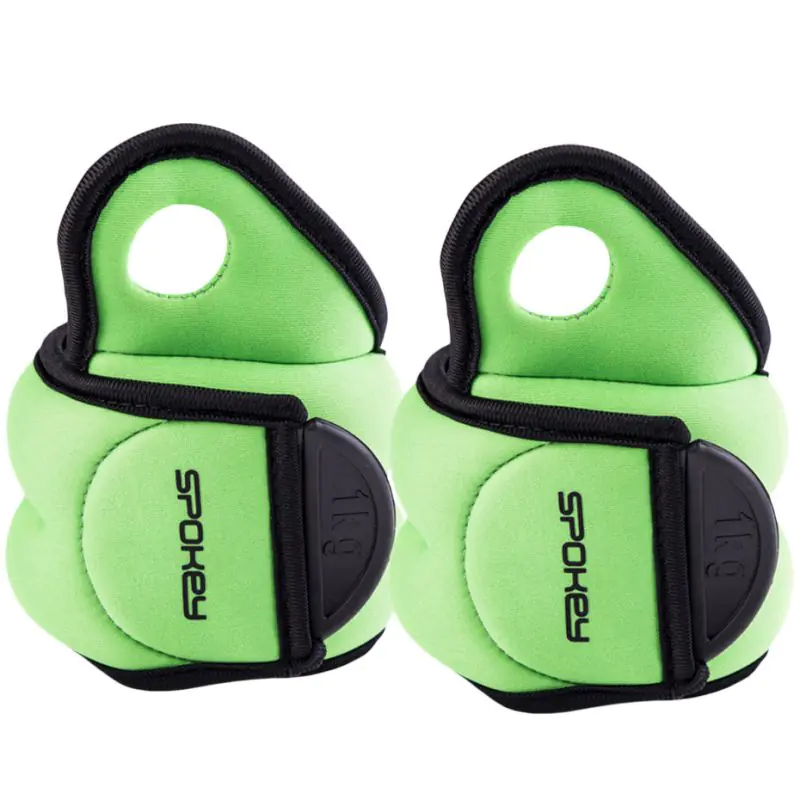 ⁨Hand weights Spokey Com Form IV 2x1kg green 920911⁩ at Wasserman.eu