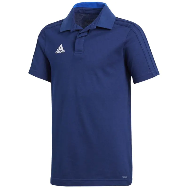 ⁨Koszulka adidas Condivo 18 Cotton Polo Jr (kolor Granatowy, rozmiar 128cm)⁩ w sklepie Wasserman.eu