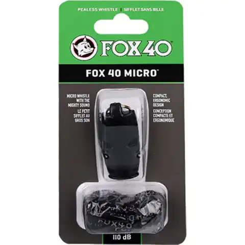 ⁨Gwizdek Fox 40 Micro Safety 9513 (kolor Czarny)⁩ w sklepie Wasserman.eu