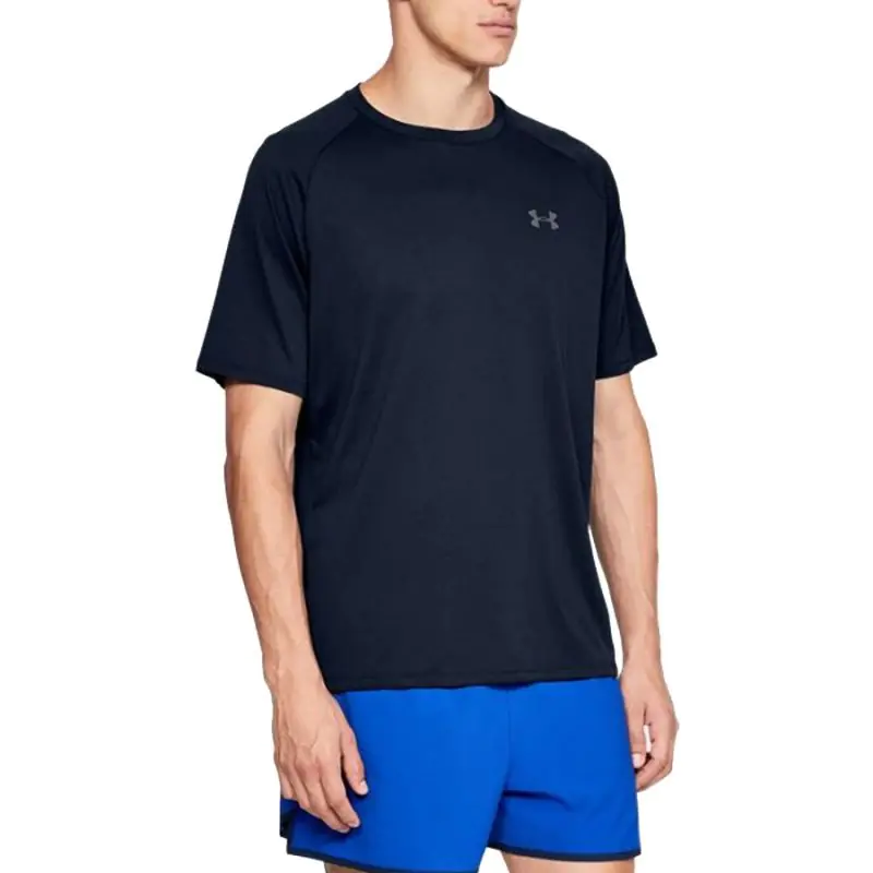 ⁨Koszulka Under Armour Tech 2.0 SS Tee M 1326413 408 (kolor Granatowy, rozmiar M)⁩ w sklepie Wasserman.eu