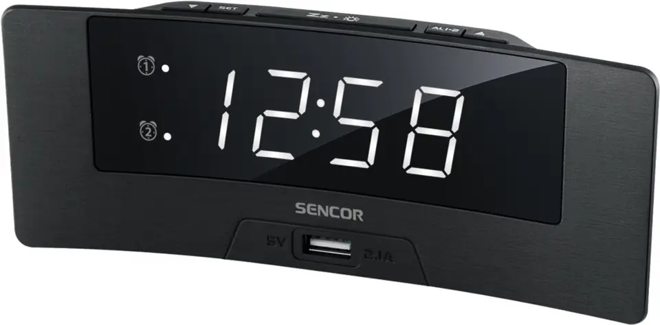 Clock with Alarm end US SDC 4912 WH at Wasserman.eu