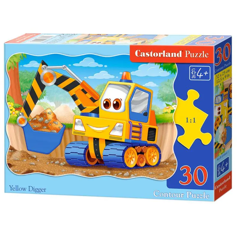 ⁨Puzzle 30 el. yellow digger⁩ w sklepie Wasserman.eu