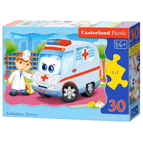 ⁨Puzzle 30 el. ambulance doctor⁩ w sklepie Wasserman.eu