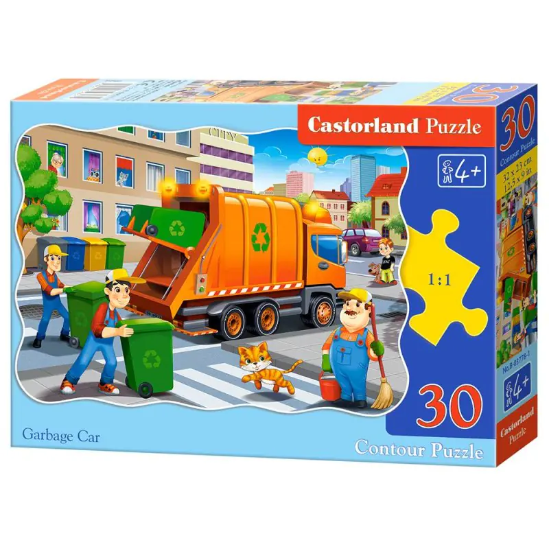 ⁨Puzzle 30 el. garbage car⁩ w sklepie Wasserman.eu