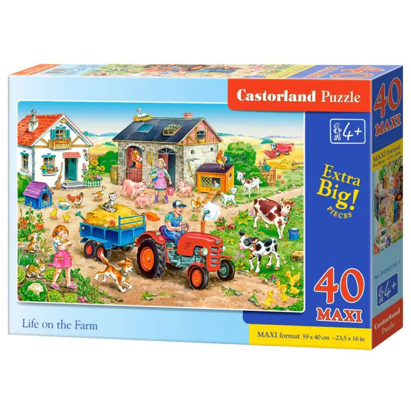 ⁨Puzzle 40 el.maxi life on farm⁩ w sklepie Wasserman.eu