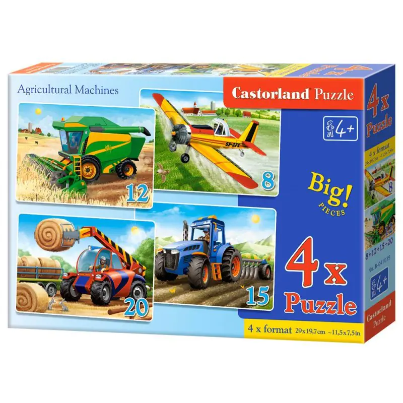 ⁨Puzzle 4w1 agricult. machines⁩ w sklepie Wasserman.eu