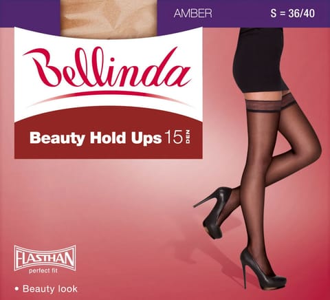 ⁨1 Beauty Hold Ups BE280001 pończochy 15 den (kolor 094-czarny, rozmiar S)⁩ w sklepie Wasserman.eu