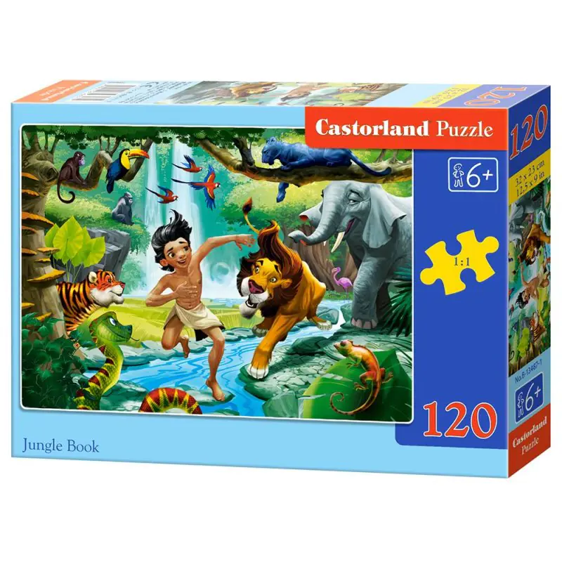Puzzle 120el. jungle book w sklepie Wasserman.eu
