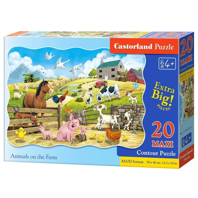 ⁨Puzzle 20el.maxi animals farm⁩ w sklepie Wasserman.eu