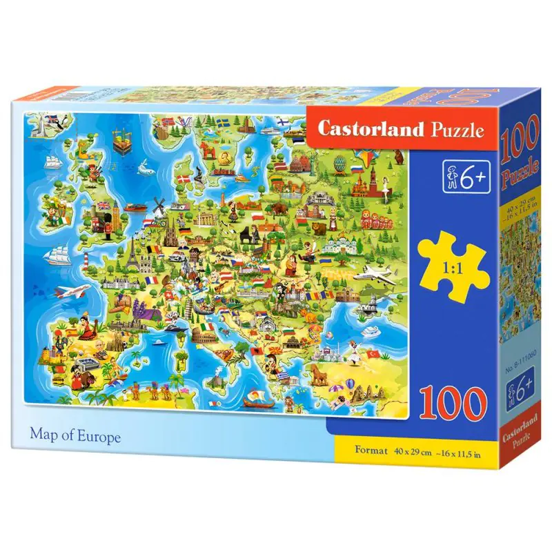 ⁨Puzzle 100 elements Map of Europe⁩ at Wasserman.eu